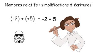 Nombres relatifs 5  Simplifications décritures dans les sommes algébriques [upl. by Yrrab]