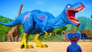 DINOSSAURO REX do POPPY PLAYTIME AZUL  Jurassic World Evolution  Jogo de Dinossauro 4K [upl. by Laehcym10]