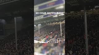 Spirit of the Blues at Turf Moor burnley burnleyfc everton evertonfc premierleague [upl. by Nnairda]