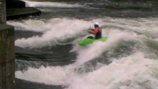 Winter Hurley Session  Freestyle Kayaking [upl. by Ytissac47]