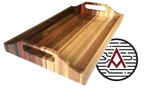 Sunset Serving Tray from Scrap Wood  Woodworking [upl. by Nylrahc772]