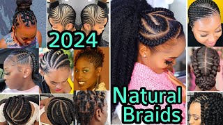 HOTTEST NATURAL BRAIDS HAIRSTYLES FOR BLACK WOMENProtective Hairstyles braids hairstyles [upl. by Uttasta]