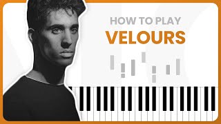 How To Play Velours By Anomalie On Piano  Piano Tutorial Part 1 [upl. by Enida427]