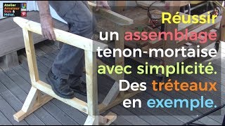 How to make a mortise and tenon assembly with great ease [upl. by Adnolay]