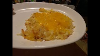 HASH BROWNS ON THE GRILL TOPPED WITH MELTED CHEESE [upl. by Lleruj321]