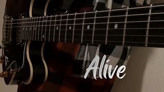 Warbly Jets  Alive from quotMarvels SpiderManquot Guitar cover [upl. by Ynnaffit]