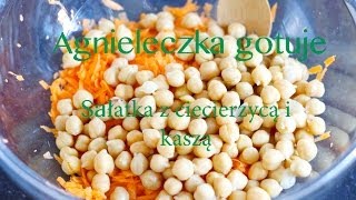 Agnieleczka gotuje  pożywna sałatka z ciecierzycą i kaszą fit food [upl. by Arriet336]