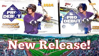 NEW RELEASE 2024 PRO DEBUT HOBBY AND JUMBO BOXES [upl. by Kym]