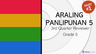 Araling Panlipunan 5 Reviewer Third Quarter Part 1 [upl. by Cheung]