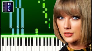 Taylor Swift  invisible string Piano Tutorial Easy [upl. by Yeleen]