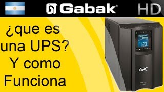 ¿Qué es una UPS ¿Cómo funciona [upl. by Adnov]