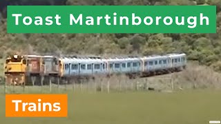 Trains in NZ  Toast Martinborough trains 2006 [upl. by Aicinoid]