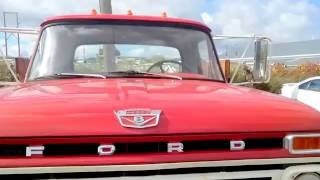 1965 Ford F600 gas V8 52 manual walkaround and review [upl. by Nnanerak935]