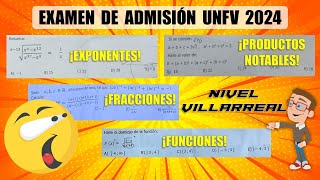 SOLUCIONARIO DE ÁLGEBRA 🔥  UNFV 2024 😎 [upl. by Atsahc]