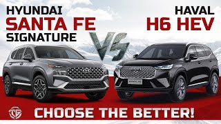 Hyundai Santa Fe Vs Haval H6  The Battle of Hybrid [upl. by Allayne2]