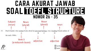 Cara AKURAT Jawab Soal TOEFL Written Expression No 2635 [upl. by Ecinhoj]