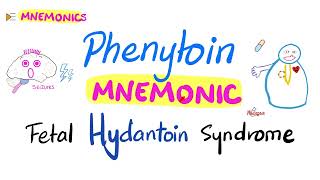 Phenytoin Mnemonic amp Fetal Hydantoin Syndrome  5Minutes Review [upl. by Thorma]