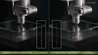 Corning® Gorilla® Glass Victus® 2 Knoop Scratch Test [upl. by Keen12]