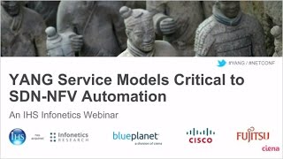 Infonetics Webinar YANG amp TOSCA – Service Models Critical to SDN and NFV Automation [upl. by Shirlee]