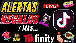 Como Poner ALERTAS por REGALOS en TIKTOK LIVE STUDIO  Tikfinity Tutorial completo chat de voz [upl. by Nicolle]