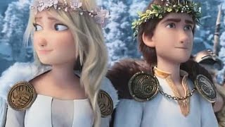 Hiccup and Astrid get married and there kids meet Toothless and his Kids [upl. by Ahilam]