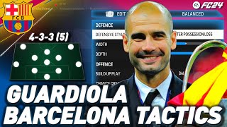 MASTERING PEP GUARDIOLAS BARCELONA TIKI TAKA IN EA FC 24 [upl. by Gifferd]