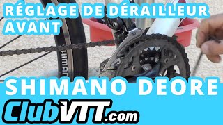 Réglage précis de dérailleur avant vtt  025M [upl. by Yanat713]