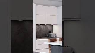 High Gloss White and Iron Grey Ceramic Kitchen  Kitchen Design Ideas [upl. by Clyve]