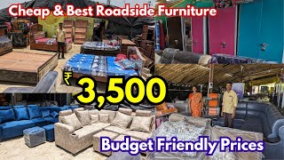 Hyderabad Furniture Market  roadside Cheapest furniture market  sofa Cots amp Office Tables chairs [upl. by Clementine458]