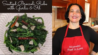 Broccoli Rabe  Broccoli Rabe with Garlic amp Oil  Quick amp easy recipe  Video Recipe [upl. by Ettezus10]