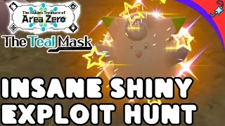 INSANE Shiny Hunt Exploit Cave in Pokemon Scarlet Violet Teal Mask DLC [upl. by Ahsiugal514]