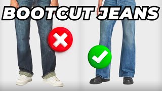 HOW TO STYLE BOOTCUT JEANS 5 BOOTCUT JEANS OUTFITS  MEN’S FASHION [upl. by Ma]