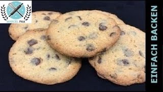 Original American Cookies I Originale Amerikanisches Cookies Rezept [upl. by Gallenz]