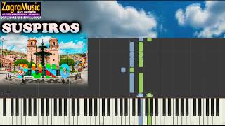 SUSPIROS  MUSICA PUNEÑA  TUTORIAL TECLADO  PISTA ST GRATIS [upl. by Cecily851]