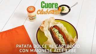 Patata dolce al cartoccio con maionese alle erbe [upl. by Egerton]