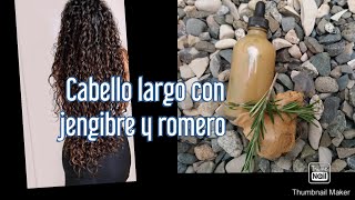 Remedio casero con jengibre y romero para el crecimiento del cabello [upl. by Brok135]