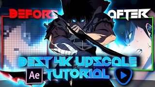 BEST 4K UPSCALE Quality  After Effects AMV Tutorial  4K [upl. by Sucirdor]