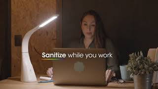 OttLite Purify LED Sanitizing Desk Lamp with Wireless Charging [upl. by Thilda549]