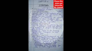 class 12 Staffing notes ✍️business studies CHAPTER 6👆👆 😊😊 [upl. by Etsirk]