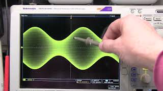 382 Measuring AM modulation depthpercentage with a digital oscilloscope [upl. by Redliw167]