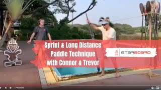 Stand Up Paddle Technique Tips by Starboard SUPs Connor Baxter and Trevor Tunnington [upl. by Olinad]