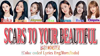 BABYMONSTER SCARS TO YOUR BEAUTIFULLyrics [upl. by Inimod]