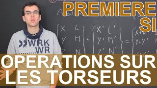 Opérations sur les torseurs  SI  1ère  Les Bons Profs [upl. by Hartzel]