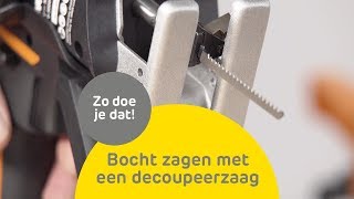 Bocht zagen met een decoupeerzaag  Zo doe je dat  Praxis [upl. by Verda]