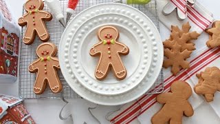 How to Make Gingerbread Dough and Decorate a Gingerbread Man Cookie [upl. by Narak]