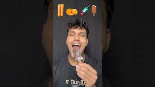 Dhungriorangeinjectionicecream 🍊🩼🍦 asmr funny eatingchallenge bikueating mukbang bikram [upl. by Sifan397]