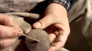 SIMON LEACH POTTERY  Peeling and fluting the trinket boxes [upl. by Edwin]