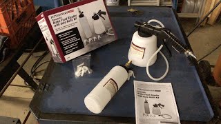 How To Bleed Brakes Easy  Harbor Freight Pneumatic Brake Fluid Bleeder [upl. by Steady]