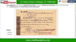 Promissory note वचन पत्र Meaning Definition characteristics format of promissory note PART2 [upl. by Odom]