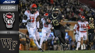 NC State vs Wake Forest Full Game  2021 ACC Football [upl. by Samid668]